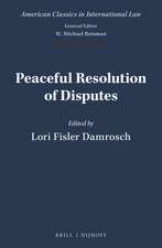 Peaceful Resolution of Disputes