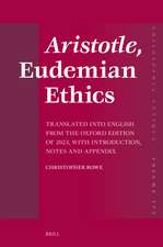 Aristotle, <i>Eudemian Ethics</i>: Translated into English from the Oxford Edition of 2023, with Introduction, Notes and Appendix