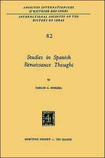 Studies in Spanish Renaissance Thought