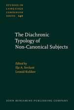 Diachronic Typology of Non-Canonical Subjects