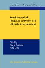 Sensitive periods, language aptitude, and ultimate L2 attainment