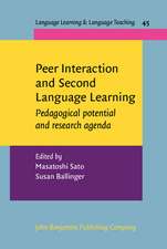 Peer Interaction and Second Language Learning