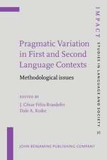 Pragmatic Variation in First and Second Language Contexts