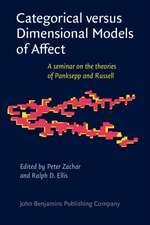 Categorical versus Dimensional Models of Affect