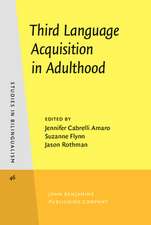 Third Language Acquisition in Adulthood