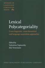 Lexical Polycategoriality