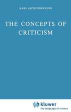 The Concepts of Criticism