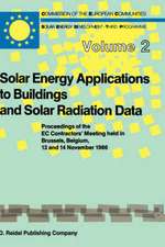 Solar Energy Applications to Buildings and Solar Radiation Data