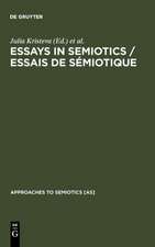 Essays in Semiotics /Essais de sémiotique