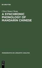 A Synchronic Phonology of Mandarin Chinese