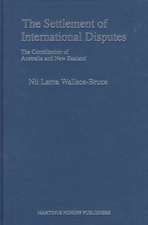 The Settlement of International Disputes: The Contribution of Australia and New Zealand