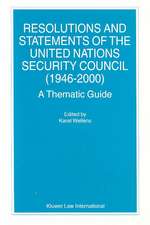 Resolutions and Statements of the United Nations Security Council (1946-2000): A Thematic Guide