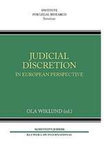 Judicial Discretion in European Perspective