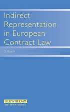 Indirect Representation in European Contract Law