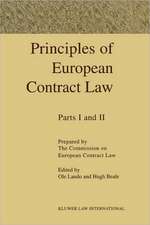 Principles of European Contract 2 Vols