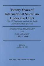 Twenty Years of International Sales Under the Cisg, International Bibliography & Case Law Digest