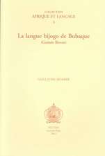 La Langue Bijogo de Bubaque (Guinee Bissau)