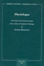 Physiologus: The Greek and Armenian Versions with a Study of Translation Technique