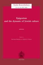 Epigonism and the Dynamic of Jewish Culture