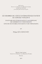 Les Membres Du Coetus Internationalis Patrum Au Concile Vatican II: Inventaire Des Interventions Et Souscriptions Des Adherents Et Sympathisants. List