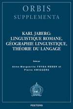 Karl Jaberg: Linguistique Romane, Geographie Linguistique, Theorie Du Langage