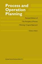 Process and Operation Planning: Revised Edition of The Principles of Process Planning: A Logical Approach