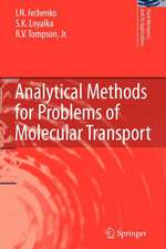 Analytical Methods for Problems of Molecular Transport