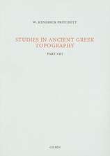 Studies in Ancient Greek Topography: Part VIII