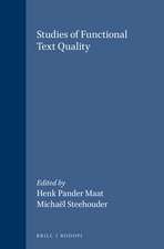 Studies of functional text quality