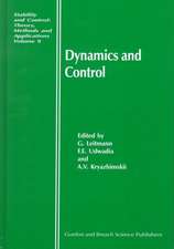 Dynamics and Control