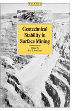 Geotechnical Stability in Surface Mining