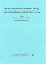 Recent Advances in Nemertean Biology: Proceedings of the Second International Meeting on Nemertean Biology, Tjärnö Marine Biological Laboratory, August 11 – 15, 1986