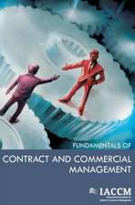 Fundamentals of Contract and Commercial Management