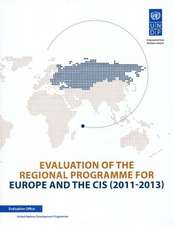 Evaluation of the Regional Programme Evaluation for Europe and the Cis: 2011-2013