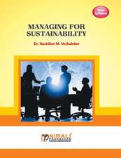 MANAGING FOR SUSTAINABILITY