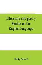 Literature and poetry. Studies on the English language; the poetry of the Bible; the Dies irae; the Stabat Mater; the hymns of St. Bernard; theuniversity, ancient and modern; Dante Alighieri; the Divina commedia