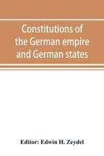 Constitutions of the German empire and German states