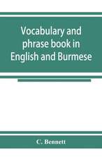 Vocabulary and phrase book in English and Burmese