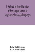 A method of transliteration of the proper names of Scripture into Congo languages