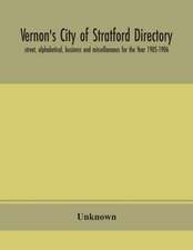 Vernon's City of Stratford directory