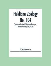 Fieldiana Zoology No. 104; Systematic Review Of Japanese Macaques, Macaca Fuscata (Gray, 1870)