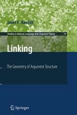 Linking: The Geometry of Argument Structure