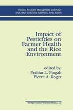 Impact of Pesticides on Farmer Health and the Rice Environment