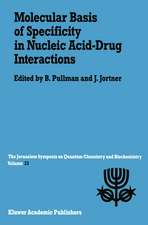 Molecular Basis of Specificity in Nucleic Acid-Drug Interactions: Proceedings of the Twenty-Third Jerusalem Symposium on Quantum Chemistry and Biochemistry Held in Jerusalem, Israel, May 14–17, 1990