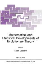 Mathematical and Statistical Developments of Evolutionary Theory