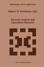 Discrete Analysis and Operations Research