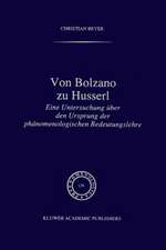 Von Bolzano zu Husserl: Eine Untersuchung über den Ursprung der phänomenologischen Bedeutungslehre