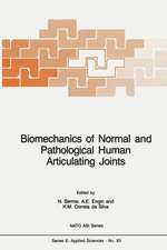 Biomechanics of Normal and Pathological Human Articulating Joints