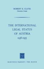 The International Legal Status of Austria 1938–1955