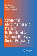 Congenital Abnormalities and Preterm Birth Related to Maternal Illnesses During Pregnancy